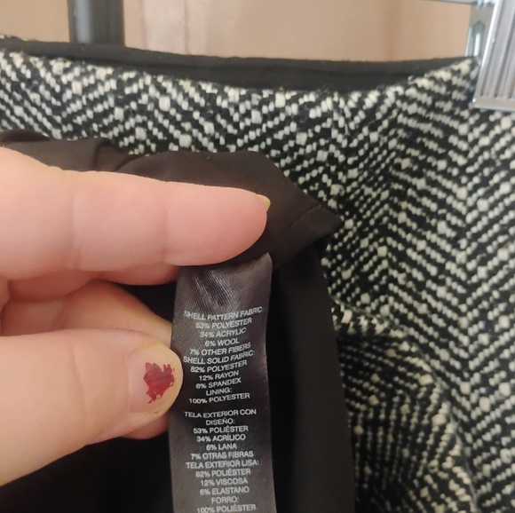 Black House White Market Tweed Wool Pencil Wrap Skirt SZ 8 - Picture 4 of 9